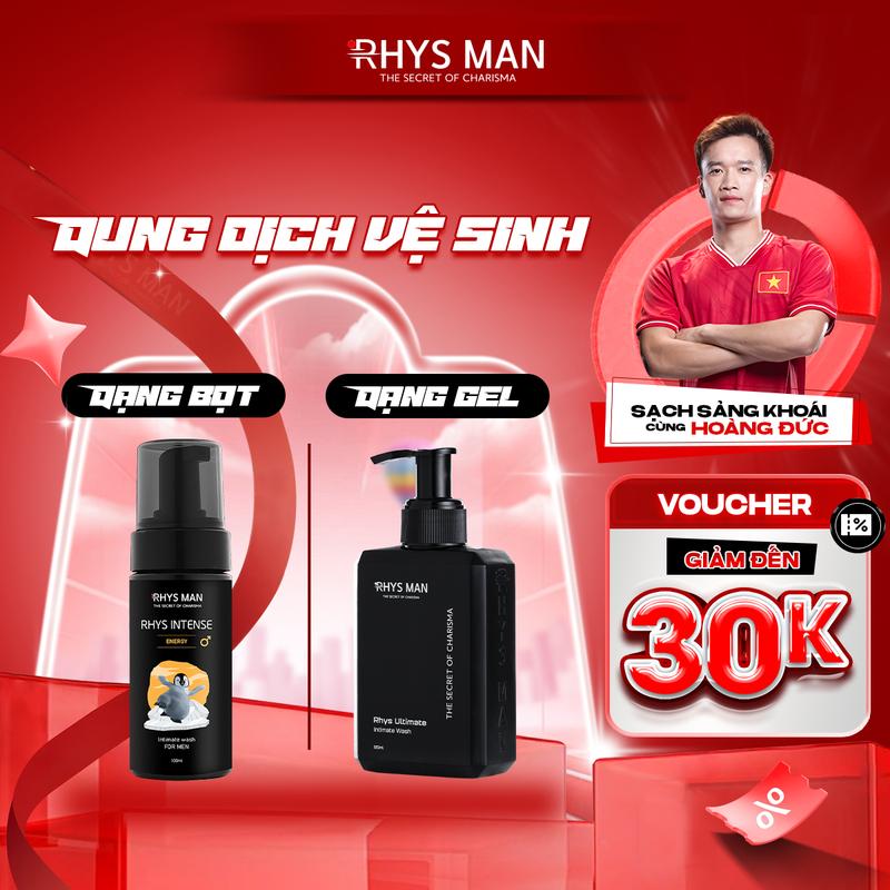 GEL VỆ SINH nam giới BỌT VỆ SINH nam giới 100ml RHYS MAN Rhys Ultimate 120ml