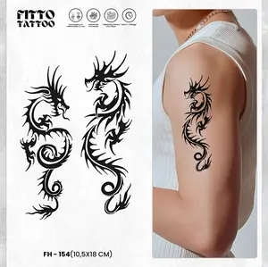 Tatto Temporary Naga Tato Semi Permanen Fruit Ink Lion Tattoo Naga Halal temporer