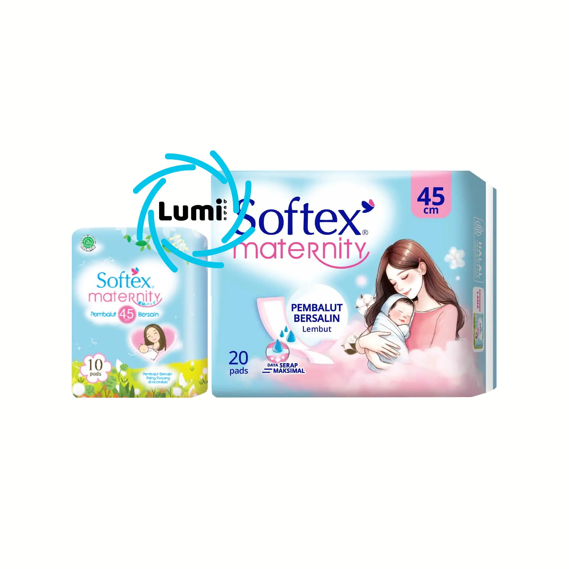 SOFTEX MATERNITY PEMBALUT 45CM 20S 10S BERSALIN HAMIL NIFAS