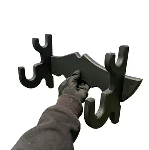 Tatakan / stand / rak penyimpanan pisau DLL 2 tahap hitam