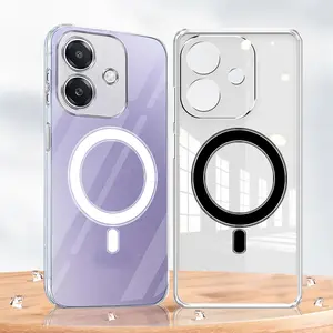 NBO-160 Case Magsafe Bening  Compatible For Hp Oppo A3X A3 A3 PRO RENO 11F A18 A17 A16 A60 A58 A38 Custom Casing Softcase Silikon TPU Tahan air Handphone Silicone