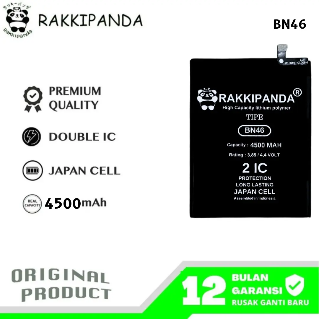 RakkiPanda BN46 Compatible With Redmi 7 / Redmi Note 8 Batre Batrai Baterai Battery