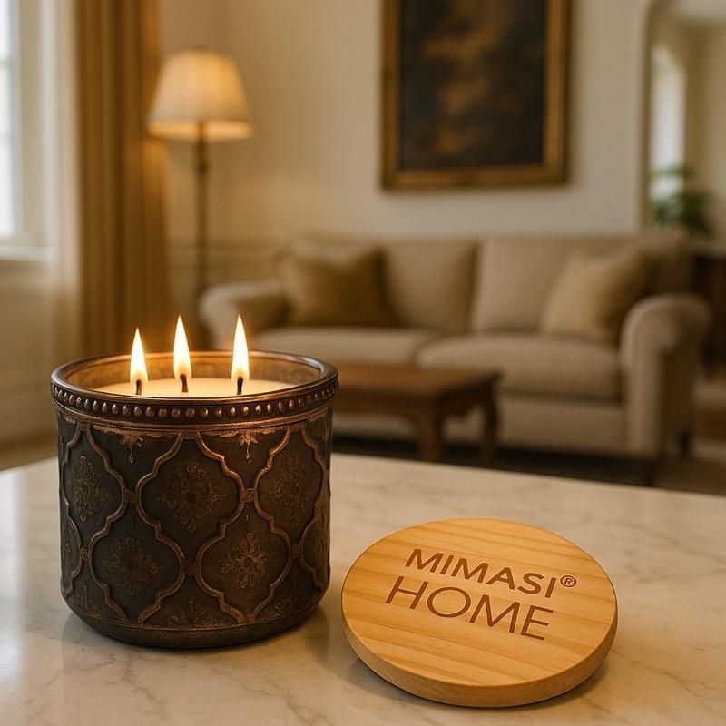 Nến thơm BR423 sang trọng hũ giả cổ điển độc đáo