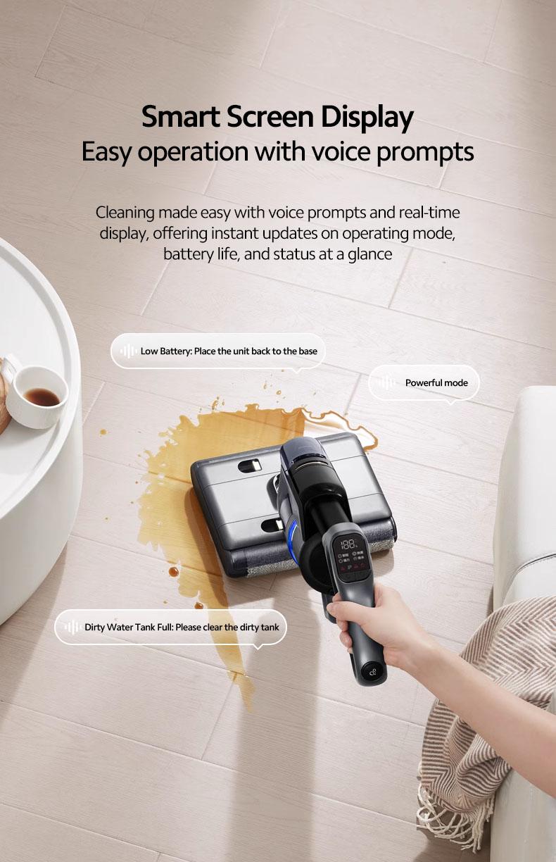Product Introduction of Vaqoo Q09 Wet Dry Vacuum Cleaner Smart Auto Dirt Detection Self-Cleaning Sterilisation 46