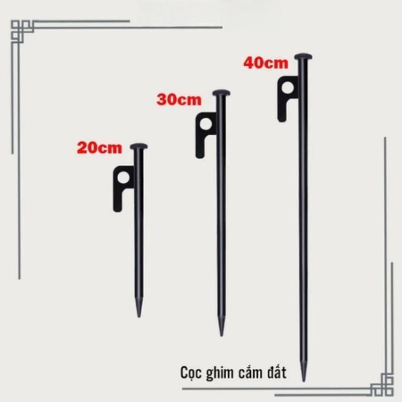 Cọc đinh neo dựng lều cắm trại dài 20cm/ 30cm/ 40cm thép carbon đinh ghim cắm…