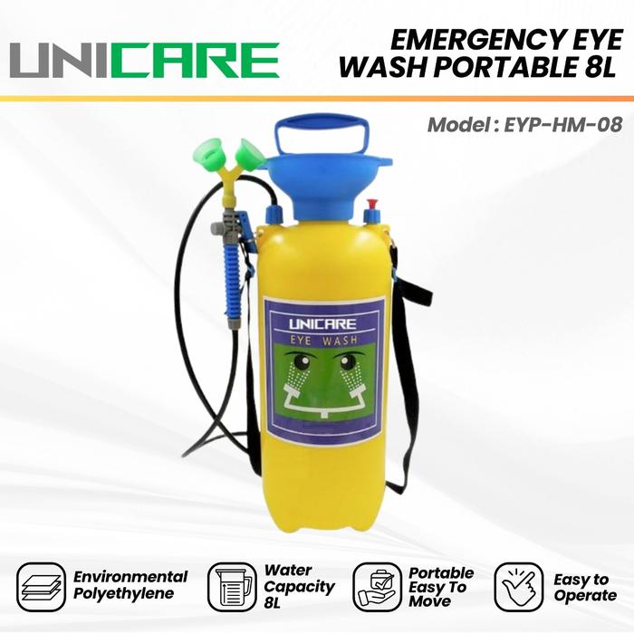 Gambar UNICARE Emergency Eye Wash Portable 8L – Tanki Cairan Alat Cuci Mata Darurat Portabel 8 Liter dari gudangsafetycom Kota Administrasi Jakarta Barat Tokopedia