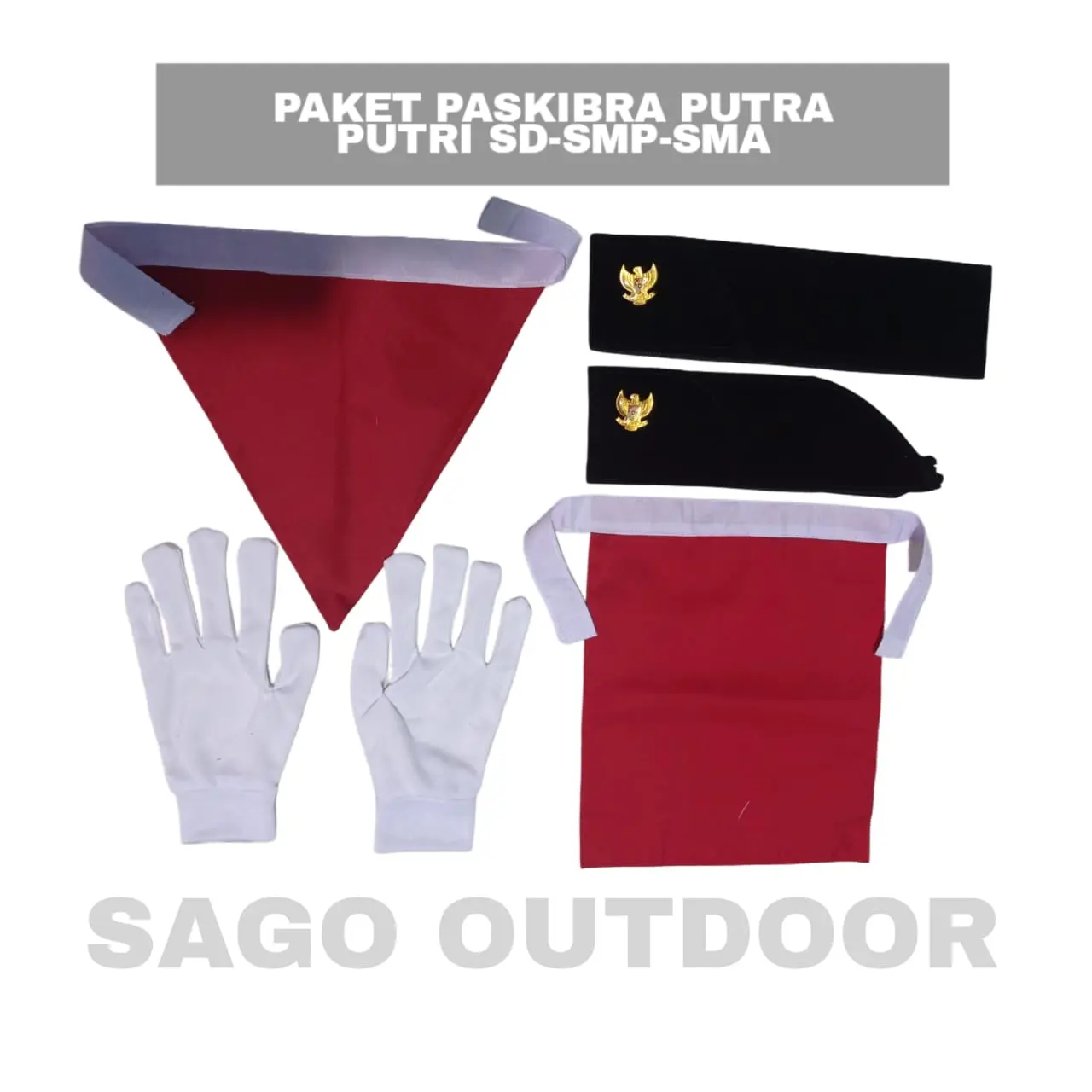 Paket Paskibra Putra dan Putri SD, SMP, dan SMA - 4 Barang Siap Kirim