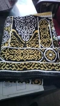 Product Review of Sajadah Kiswah Hitam Dewasa Bahan Bludru Ukuran 70*110 cm Motif Kiswah Perlengkapan Sholat from r**5 0