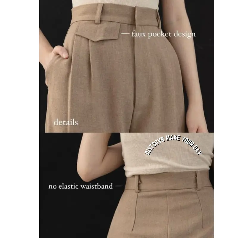 ALN STORE - ORO PANTS - Loose Pants Trousers celana kerja wanita kantor Celana Highwaist  Anti Kusut kulot wanita Panjang Formal Polyester 6
