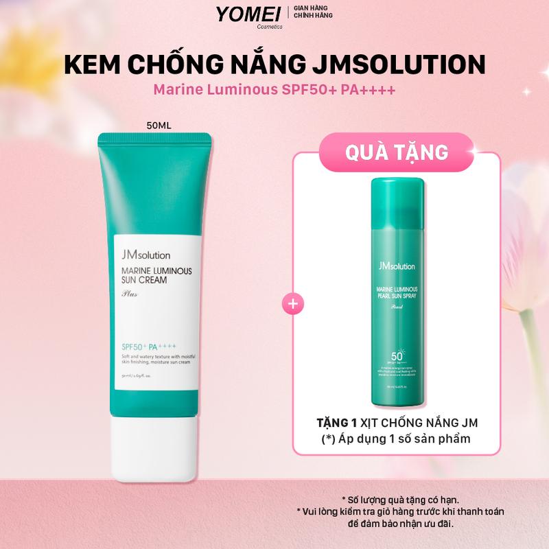 [KOL] Kem chống nắng JMsolution Marine Luminous Sun Cream SPF 50+ PA++++ 50ml – Phiên bản bao bì Version 2025