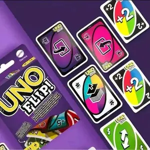 Kartu UNO FLIP! Mainan Anak dan Keluarga dengan Dek Dua Sisi dan Kartu Aksi Baru - Card, Games, Toys +10 Permainan