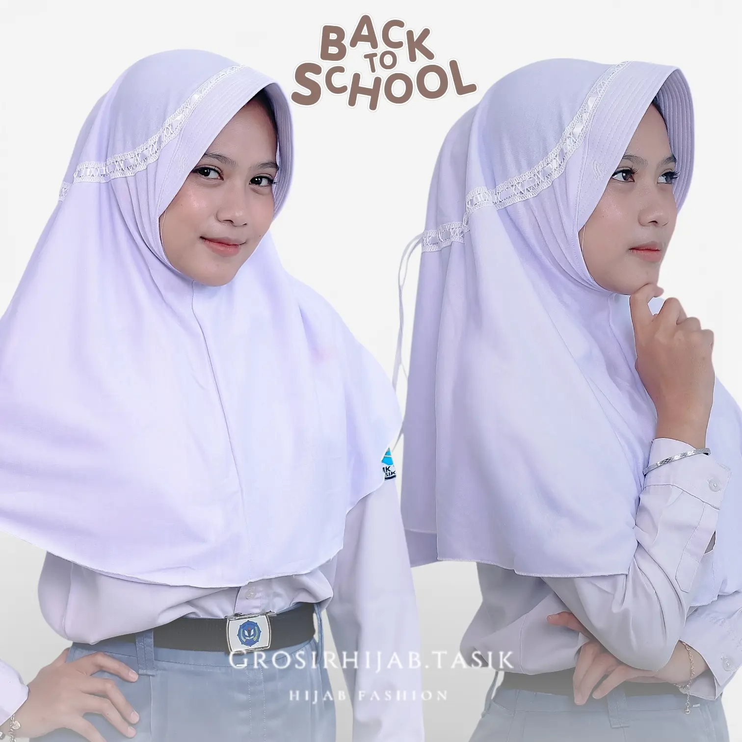 KERUDUNG SEKOLAH HEMY PITA SERUT KEPALA ATAS KERUDUNG SEKOLAH INSTAN UNTUK SD SMP SMA DEWASA BACK TO SCHOOL