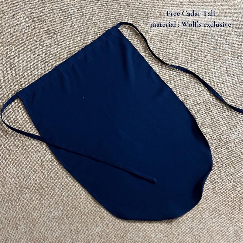 Tsurayya -Hurrem One Set Frenchkhimar & Rok Wolfis Exclusive Free Cadar Tali/One Set Umroh Haji 8