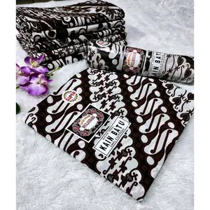 KAIN JARIK PANJANG  WARNA PUTIH HITAM  KAIN KEBAT / KAIN GENDONG /untuk rok lilit wisuda/ KAIN IBU MELAHIRKAN / KAIN SAMPING / JARIK KEBAT BATIK HALUS / KAIN PANJANG BATIK/kebaya Kebaya