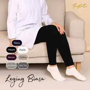 Thiflati Celana Legging Wanita Tebal Super Nyaman All Size Fit to L