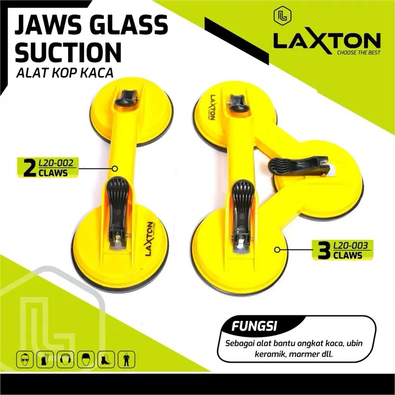 Kop kaca - Suction - Kaki - Glass suction Laxton 3 kaki atau 2 kaki alat pengangkat kaca