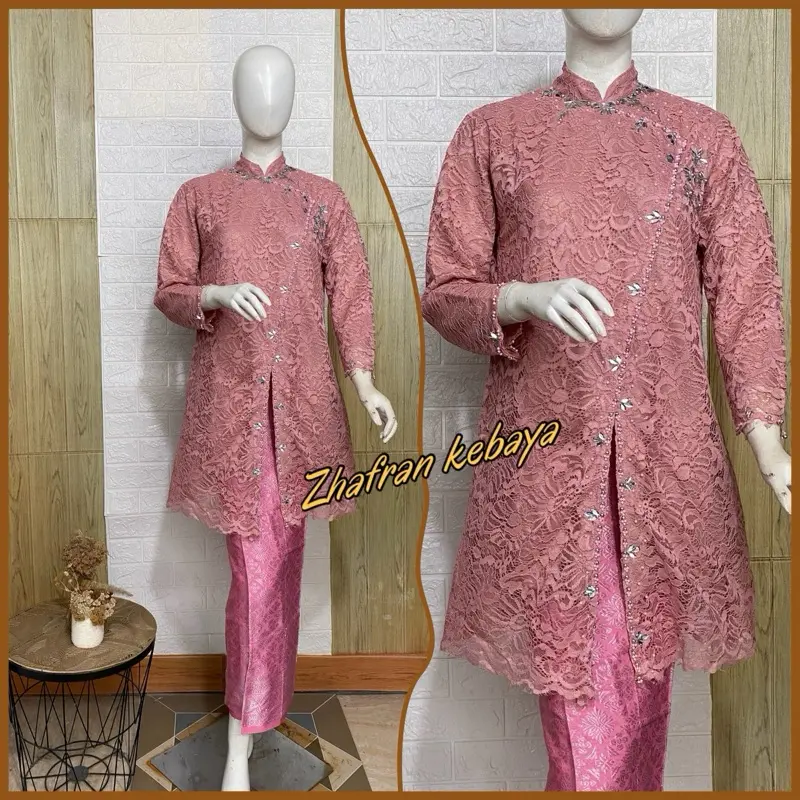 Kebaya tunik janggan brukat tunik korean full payet (tk)