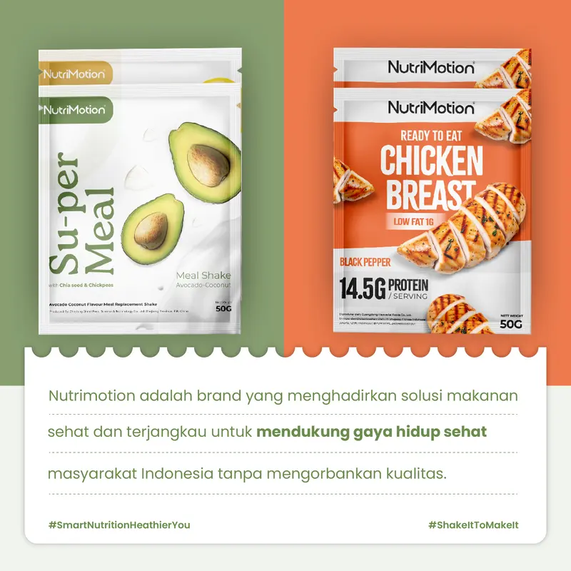 (KOL) Nutrimotion - Chicken Breast - Dada Ayam Siap Makan Tinggi Protein - Cemilan Sehat yang Rendah Lemak - (5pcs) 7