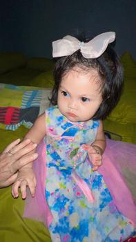 Product Review of Dress Anak Perempuan Import Model Cheongsam Bunga Rabbit Brokat Tutu Kerah Tinggi Fashionable from a**s 1