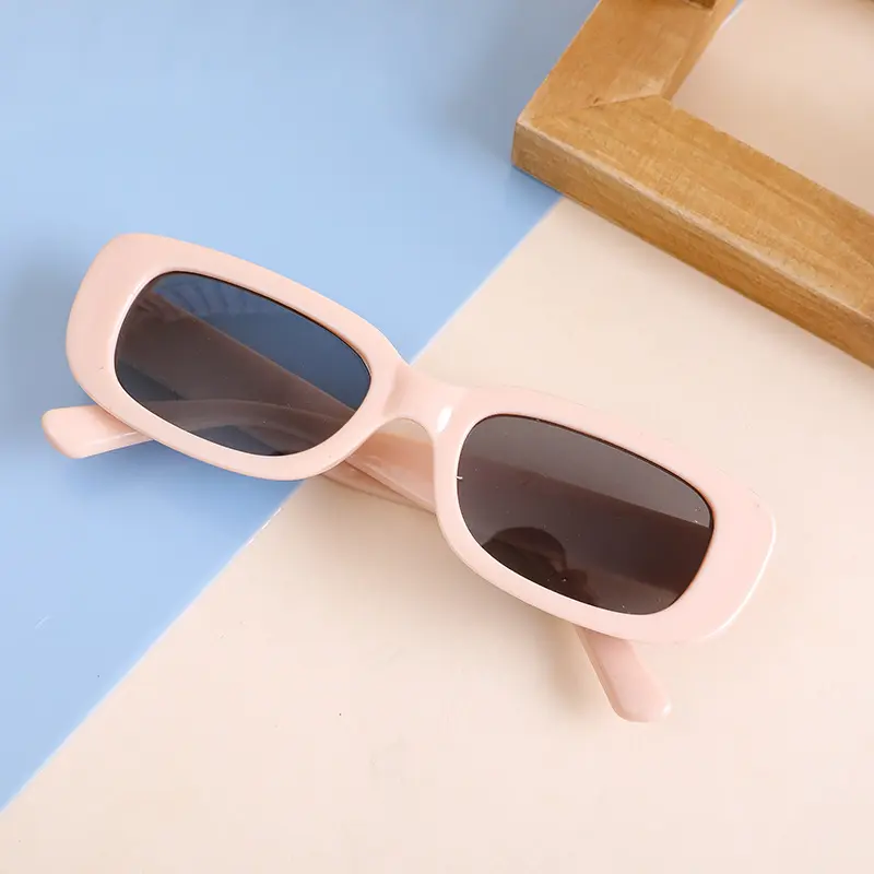 Kính Râm Trẻ Em Gọng Vuông Retro, Chống Nắng Ngoài Trời, Chụp Ảnh Du Lịch 6