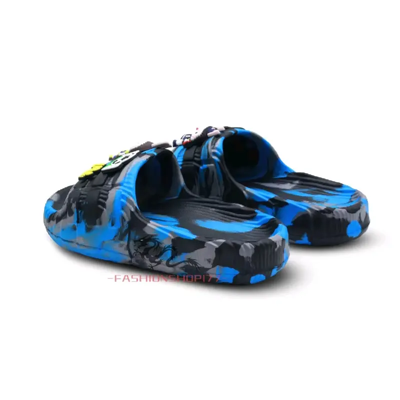 COD NEW Sandal Hilo's Labubu Anak cowok - Sandal labubu anak laki-laki lucu - Sandal labubu anak cowok terbaru viral - Sandal selop labubu loreng anti slip terbaru Fashion Motif Sepatu 3