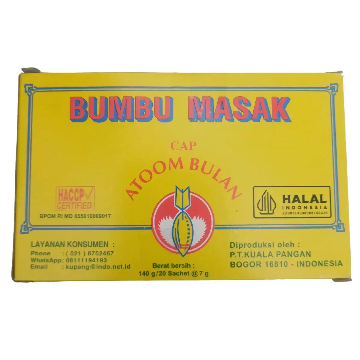 Bumbu Masak Cap Atoom Bulan (atom) / 1 pack