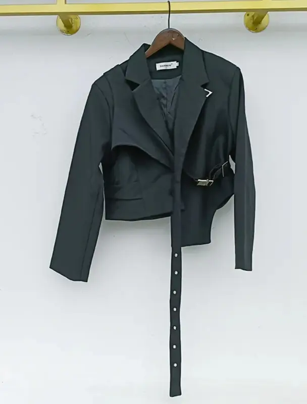 blazer 2in1 harajuku korean style keren Tangan Panjang 2