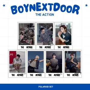 POLAROID BOY NEXT DOOR THE ACTION 7 PCS KPOP UNOFFICIAL JAEHYUN SUNGHO RIWOO TAESAN LEEHAN WOONHAK