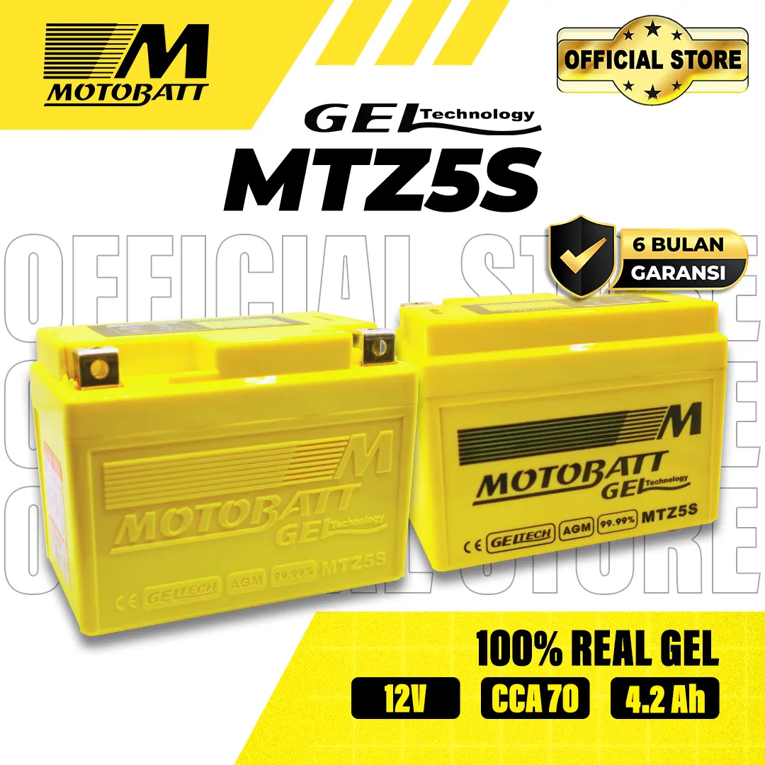 Motobatt Gel MTZ5S - 4.2Ah (Garansi 6 Bulan)