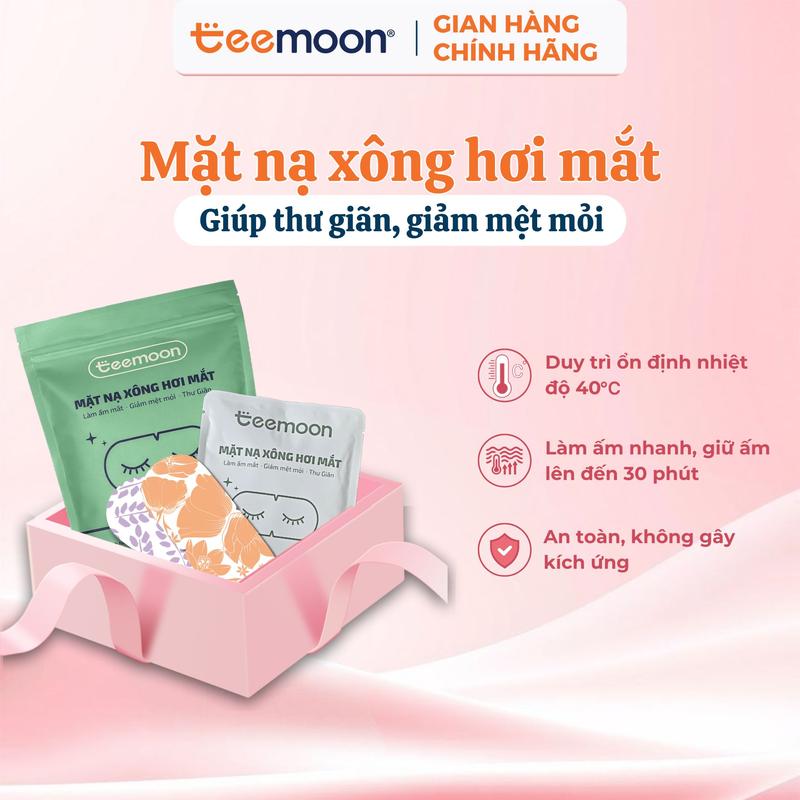 Mặt Nạ Xông Hơi Mắt Chườm Mắt Nóng Teemoon 10 miếng - Massage Mắt Giảm Mỏi Mắt