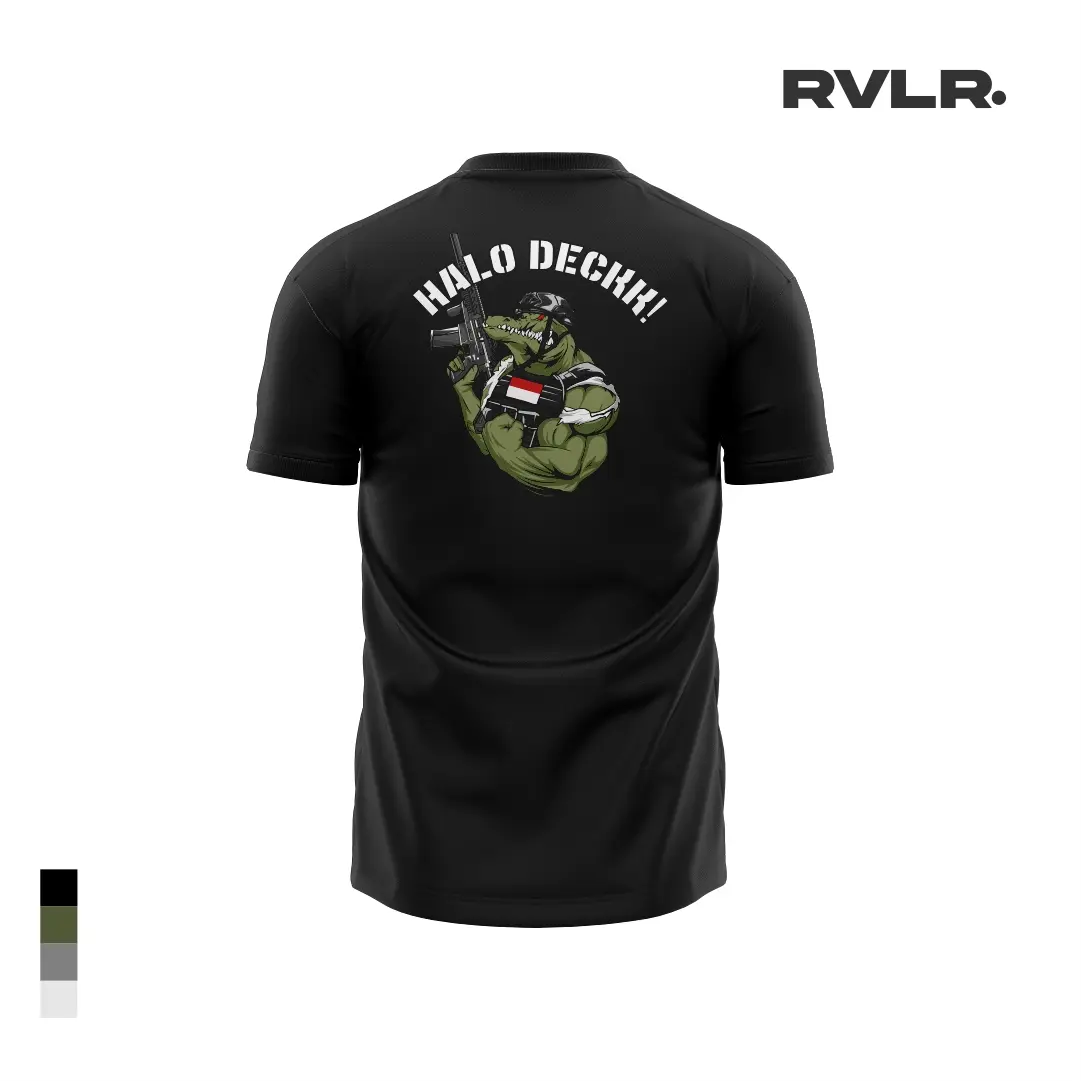 RVLR Official T-Shirt Black | Halo Deck! | Premium Quality Cotton Combed 24s