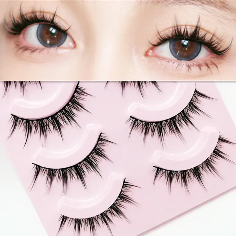 LANIAKEA 5 Pasang Fake Lashes Natural Bulu Mata Palsu Korea 3D Eyelash Extension Bulumata 1