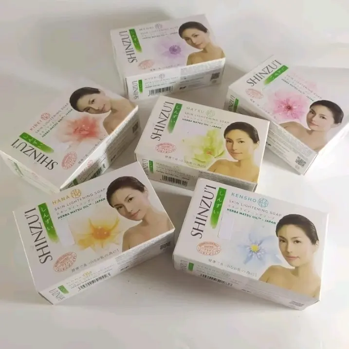 sabun batang 85gram SHINZU'I SKIN LINGTENING SOAP Mencerahkan Membersihkan Perawatan tubuh