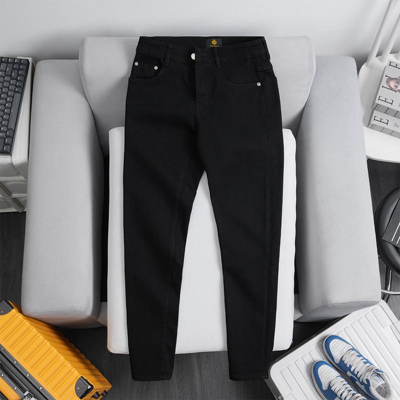 SP: BÁN CHẠY Quần Jean Nam Cao Cấp Màu Đen Tuyền Trơn R337 TH Jeans-6868 Freeship dáng Slim có túi chất Denim coton co giãn bền màu ôm dáng,sang trọng.