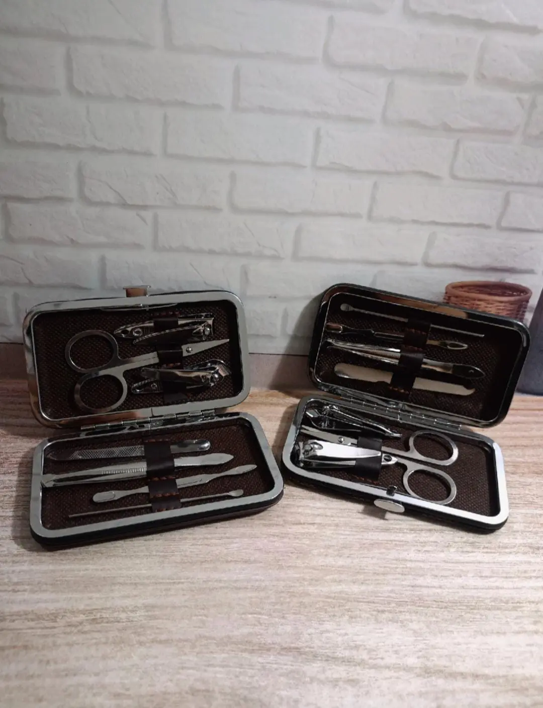Grosir Manicure Pedicure set 7in1 Satu Set Dompet Perlengkapan Gunting kuku set 7in1