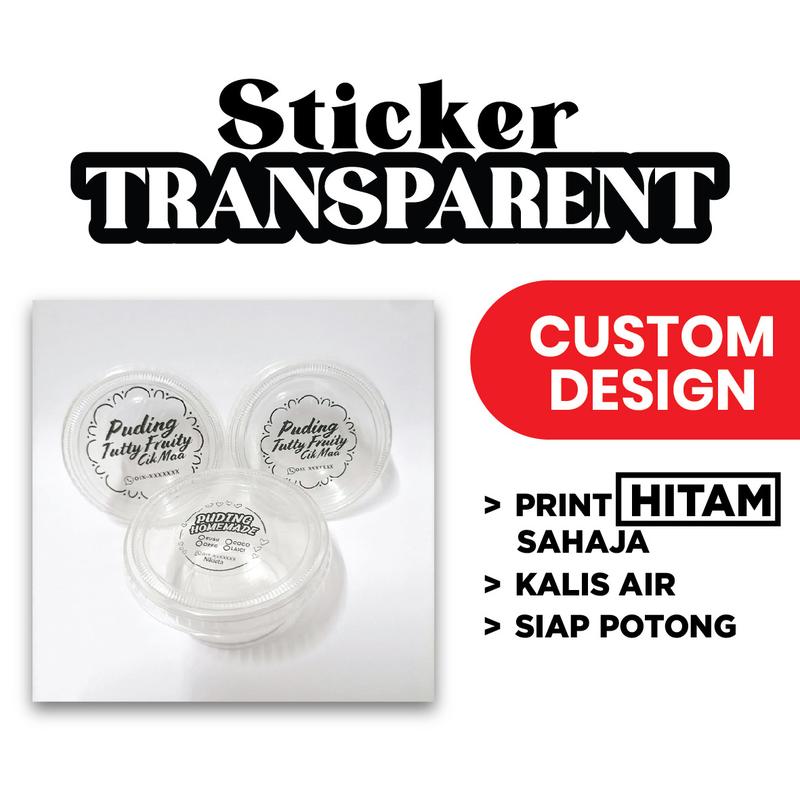 Design Sticker Dadih STICKER TRANSPARENT (Custom Design) PRINT BLACK ONLY / STICKER - TikTok ...