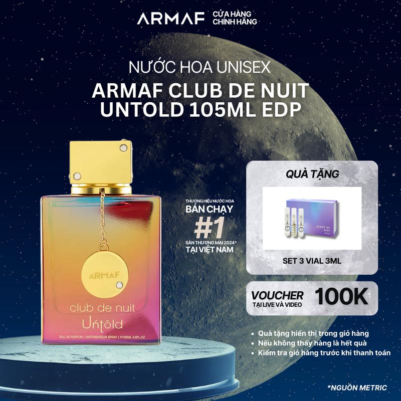 HuynhDangThong x Armaf Nước hoa Unisex Club de Nuit Untold EDP 105ml
