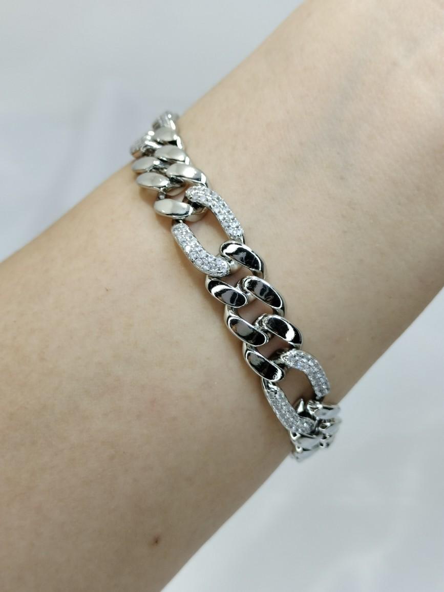 GELANG WANITA SISIK NAGA SILVER LEBAR PADAT UKIR PERRHIASAN WANITA JEWELERY-GUDANGPERHIASAN887 Elegan silver Bracelets Jewellery Emas