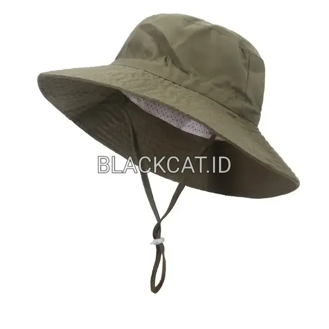 TOPI RIMBA ANAK TOPI GUNUNG PRIA WANITA TOPI RIMBA POLOS TALI TOPI OUTDOOR 3