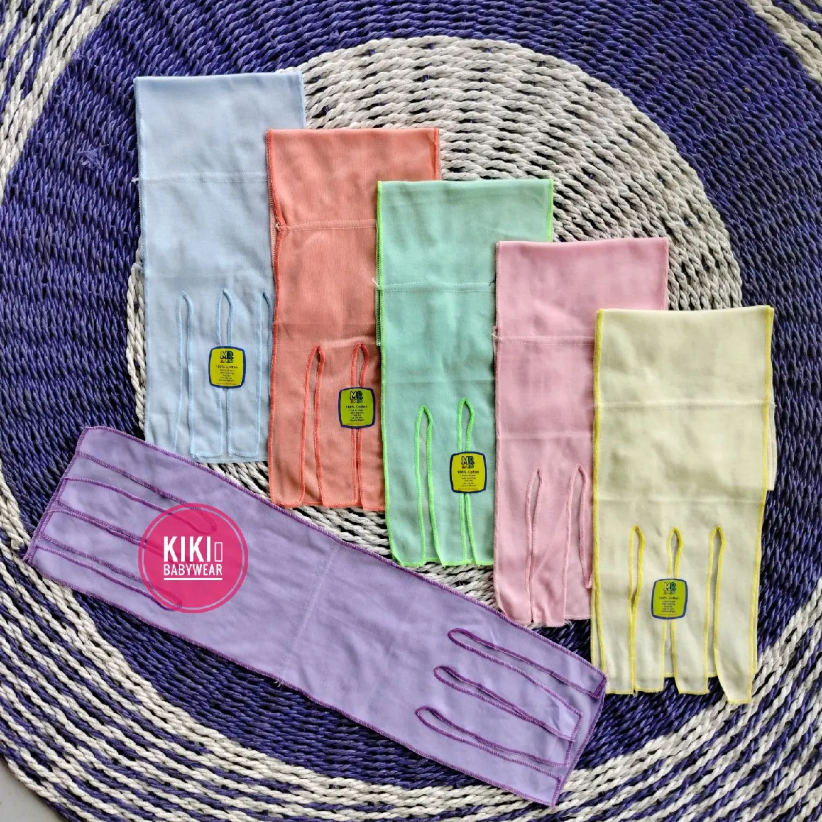 6Pcs gurita tali bayi ukuran 60x16cm bahan lembut 2 lapis