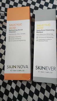 Product Review of SKIN NOVA 2 In 1 Salicylic Acid Skin Care Acne Removal Cleansing Gel Oil Control Remove Blackheads Acne Pore Cleaning Mud Mask Clay Whitening from C**R 1
