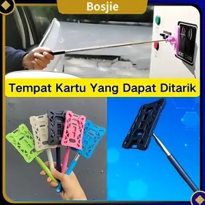 [Bosjie]Tongkat E Toll/Tongkat Toll Tongkat Tol/Portabel Tongtol Stainless Telescopic Tongtol Kartu E Toll