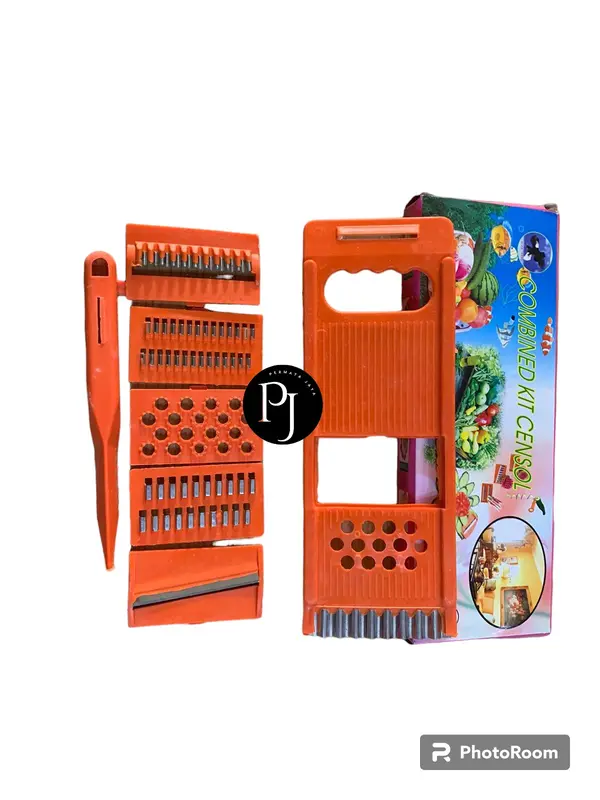 Parutan Multifungsi 8 IN 1 / Parutan multifungsi wortel buah & sayur/ Parutan Merah TY7 1