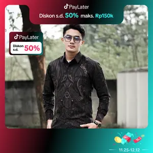 Laskala Batik Premium Tama Kemeja Batik Pria Slimfit Lengan Panjang