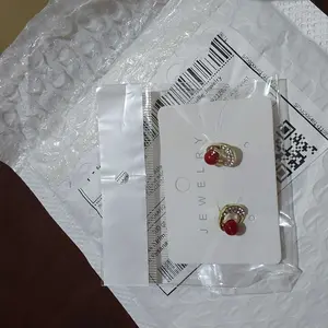 [ BISA COD ] Tivelle Jewelry Garnet Glow Stud Earrings | Anting Stud Minimalis Elegan Vintage Warna Ruby Merah Cantik Anti Karat Cocok untuk Daily & Hadiah