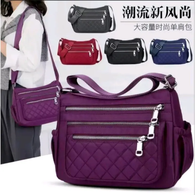 Tas Slempang Wanita Ibu-Ibu Kondangan Korean Bagus Murah Banget - Kanvas - Perempuan, Slingbag 0
