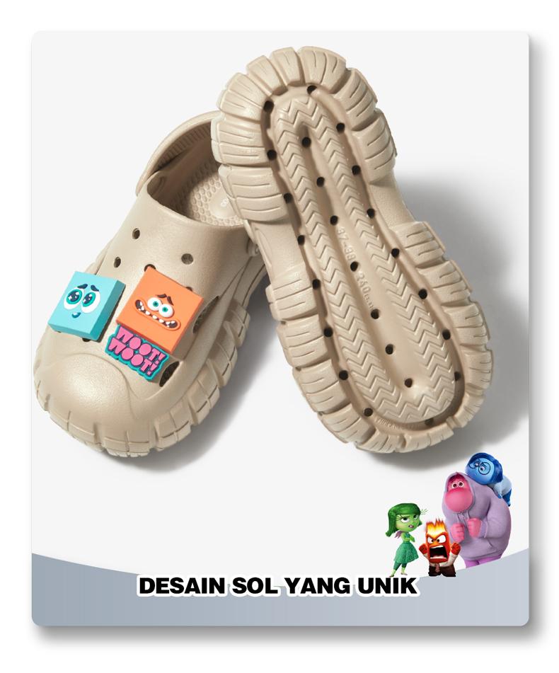 【Disney Penjualan kilat waktu terbatas】【Bebas biaya kirim】POSE Pioneer x Disney  sandal Anti-selip Nyaman Bernapas menambah tinggi badan Sol tebal dalam di luar ruangan bepergian pria dan wanita pasangan Santai canggih kualitas Dingin P2244631 32 33 34
