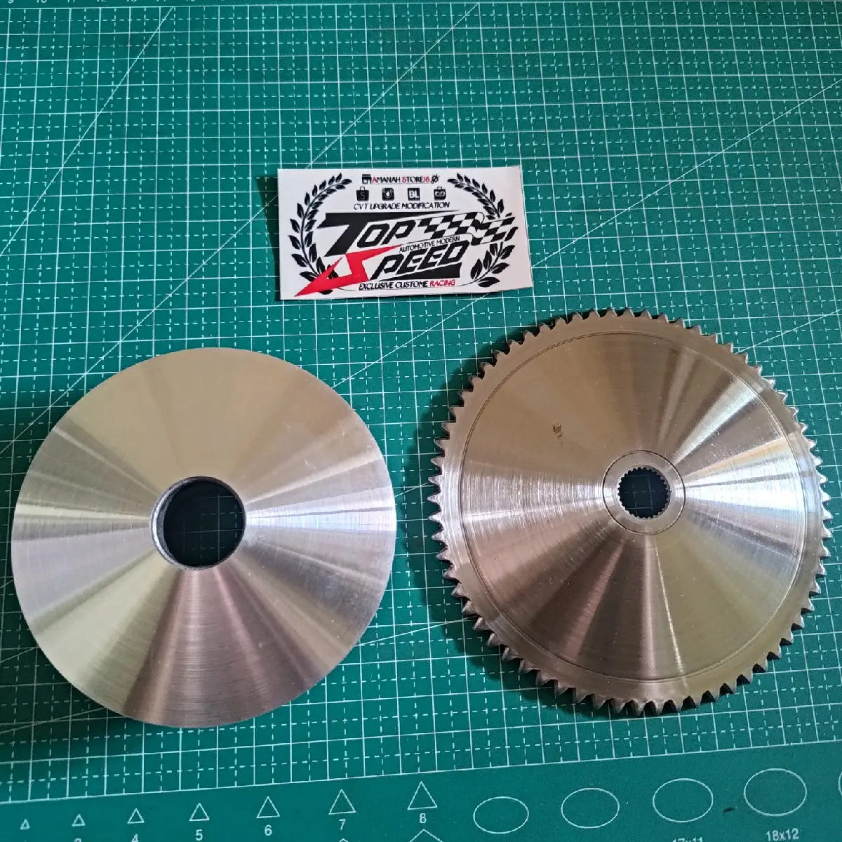 PULLEY CUSTOM BEAT FI STATER KASAR SCOOPY FI KASAR BUBUT DERAJAT KEROK JALUR