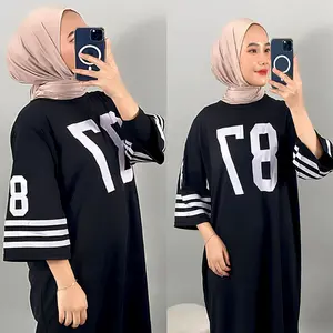 CARLINA Long Tunik 87 Dress 88 Oversized Wanita Cantik