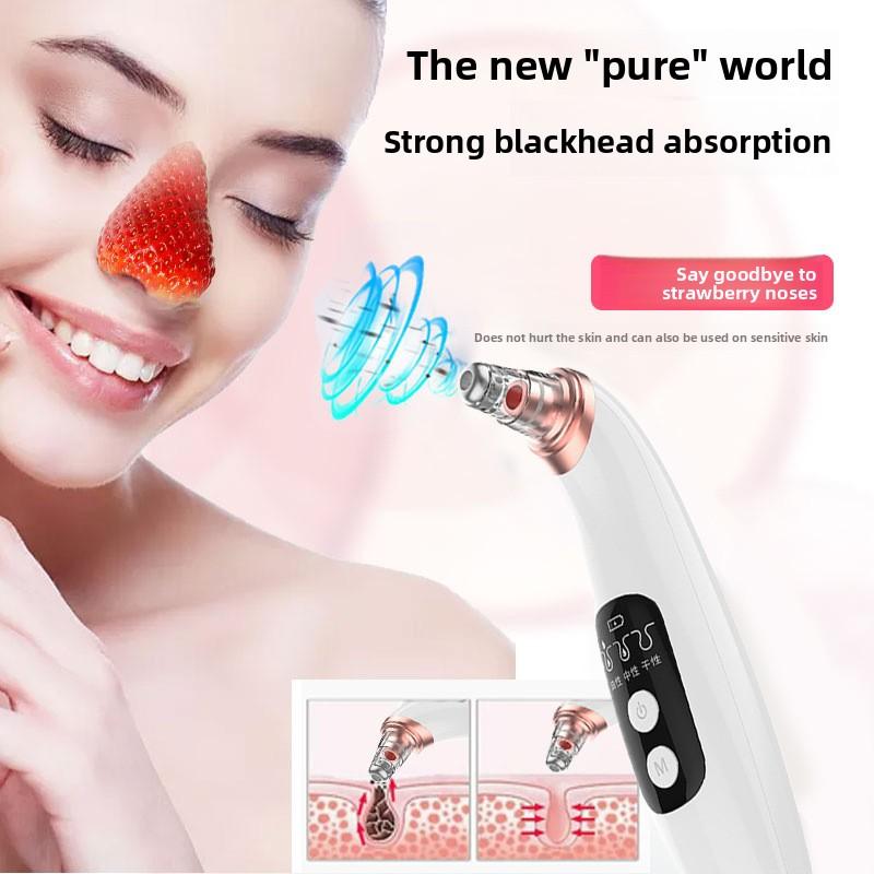 USB Acne Sucker Acne Removal Free 6 Head Suction Deep Nose T - TikTok ...